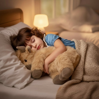 Highland Cow Weighted Stuffed Animal 4-Pounds with Heating and Cooling Pad