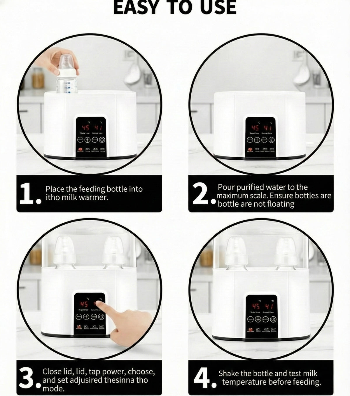 Baby Breast Warmer Sterilizer Two-In-One Thermostat