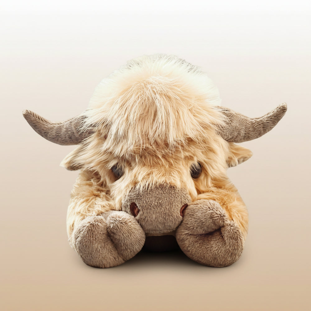 20" | 4 Pounds Highland Cow Weighted Stuffed Animals with Unscented