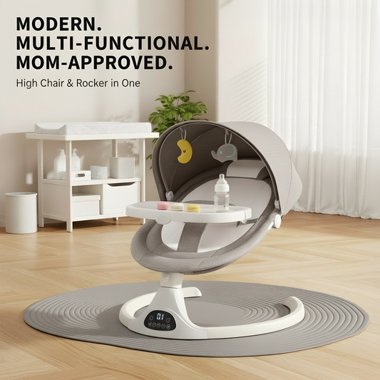 Electric Baby Swing – Smart Rocking Chair with Music, Bluetooth & Remote